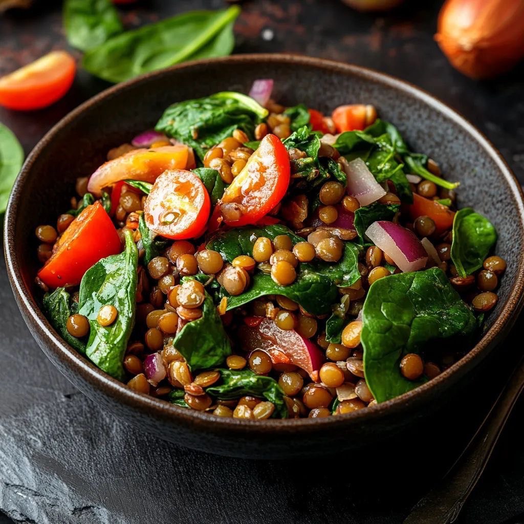Spinach & Lentil Protein Salad