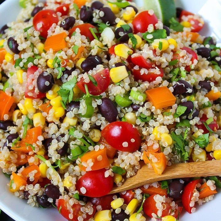 Fiesta Quinoa Salad (Vegan, GF) (Mexican)