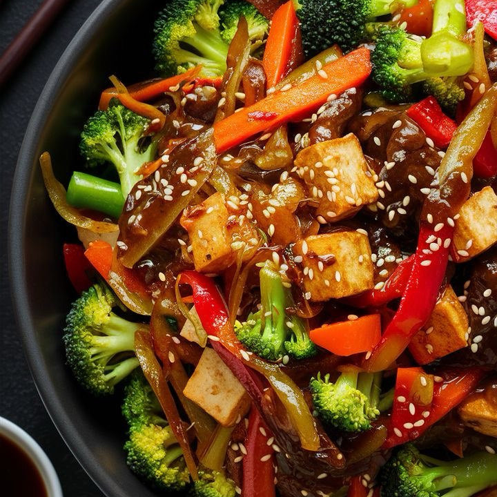 Tofu Stir Fry (Vegan) (Asian Fusion)