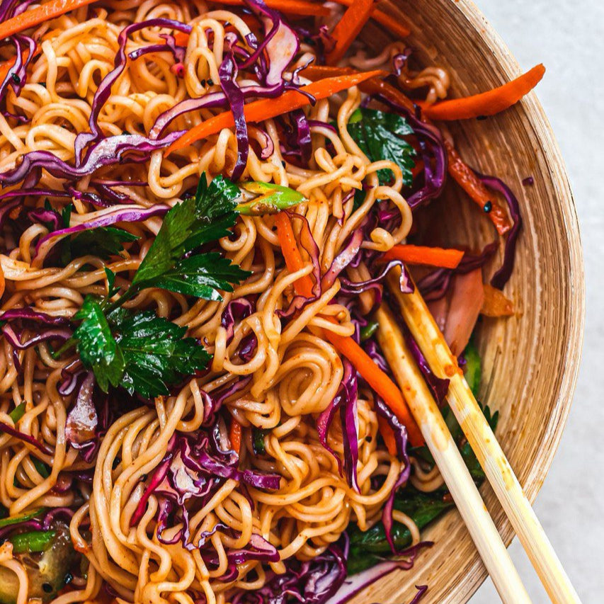 Asian Noodle Salad (Vegan) (Asian Fusion)