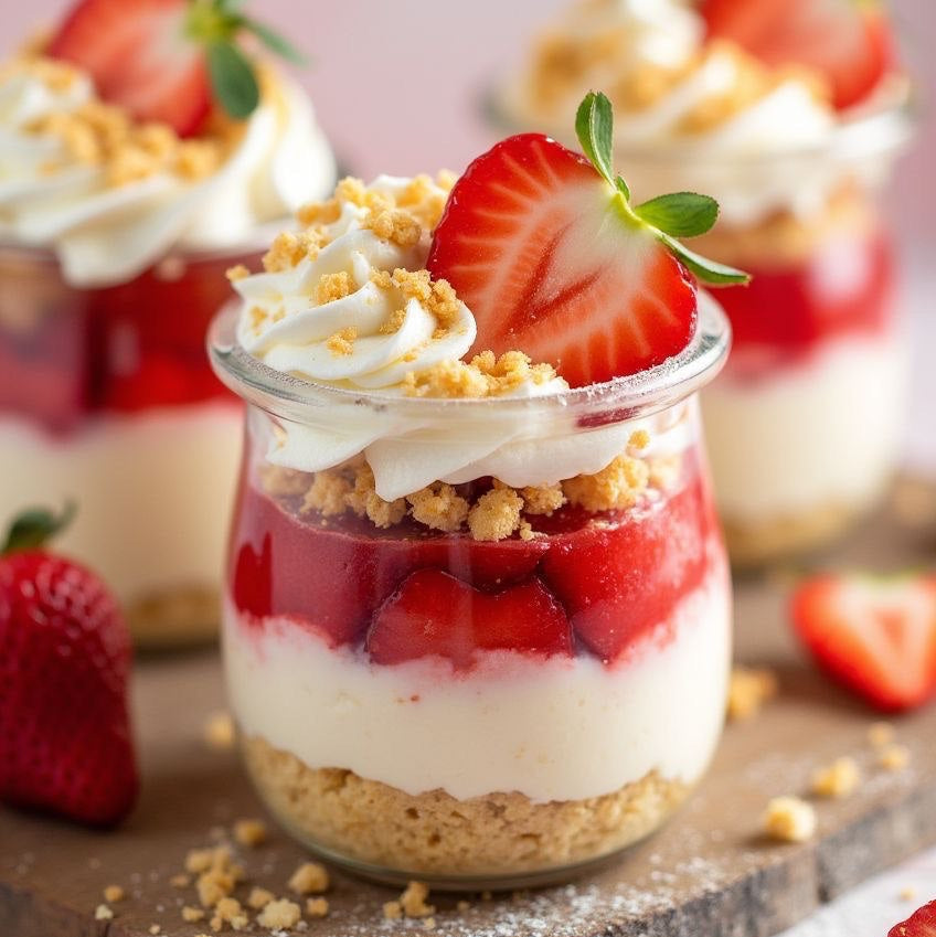 Strawberry Shortcake Cups (V)