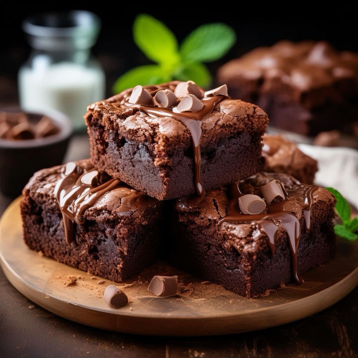 Fudgy Chocolate Brownies (V)