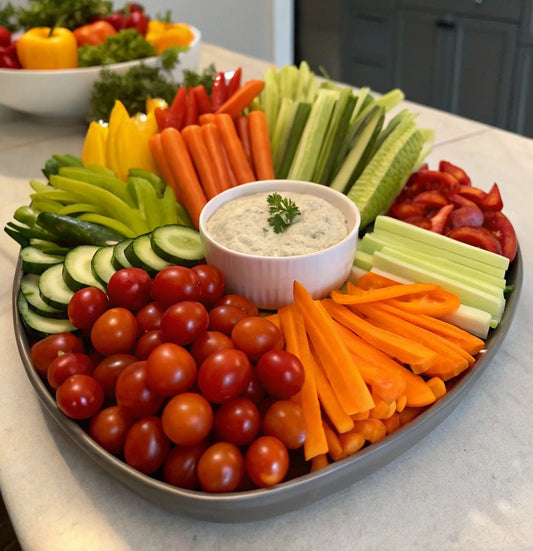 Fresh Vegetable Platter with Dip (VG, GF)