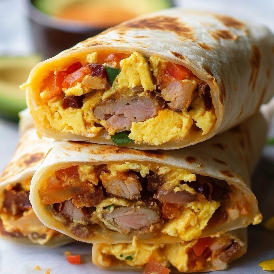 Chicken Sausage Breakfast Burrito