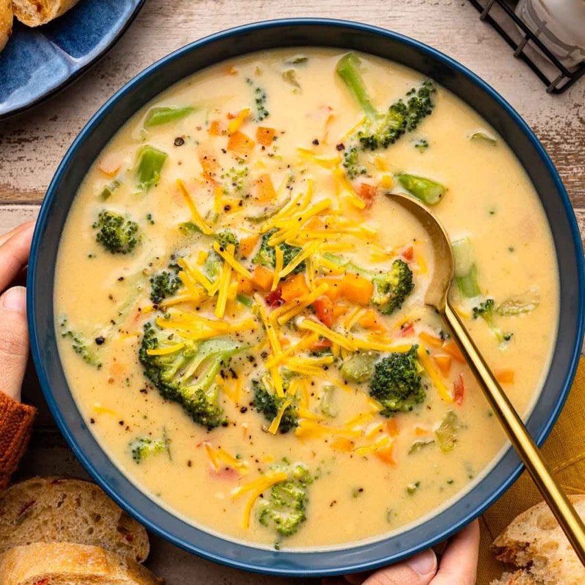 Broccoli Cheddar Soup (V, GF)
