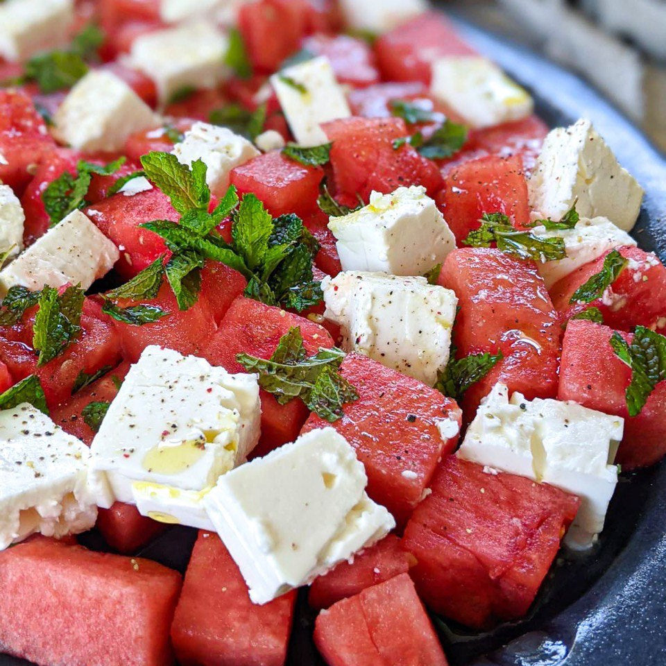 Watermelon Feta Mint Salad