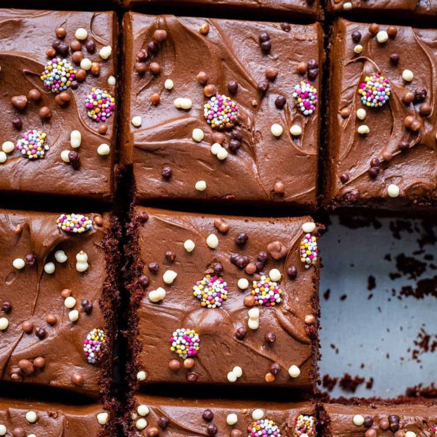 Chocolate Cake Squares (V)
