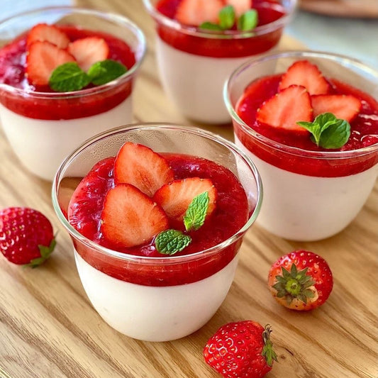 Vanilla Panna Cotta Cups (GF, V)